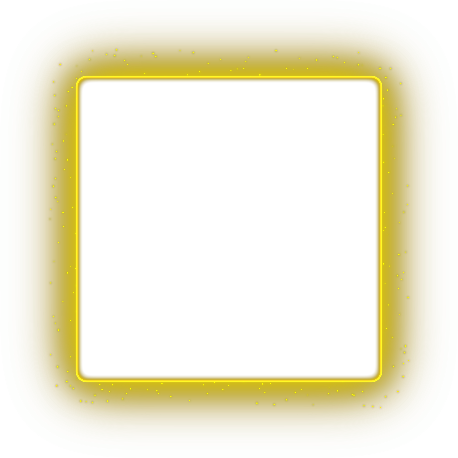 yellow glowing square frame